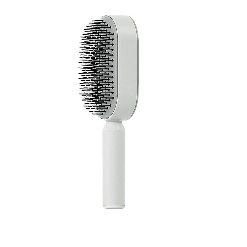 Self Cleaning Hair Brush for Women Massage Scalp Promote Blood Circulation anti Hair Loss 3D Hair Growth Comb Hairbrush Self-Cleaning Hair Brush 3D Air Cushion Massager Brush Airbag Massage Comb B