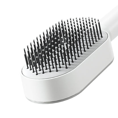 Self Cleaning Hair Brush for Women Massage Scalp Promote Blood Circulation anti Hair Loss 3D Hair Growth Comb Hairbrush Self-Cleaning Hair Brush 3D Air Cushion Massager Brush Airbag Massage Comb B